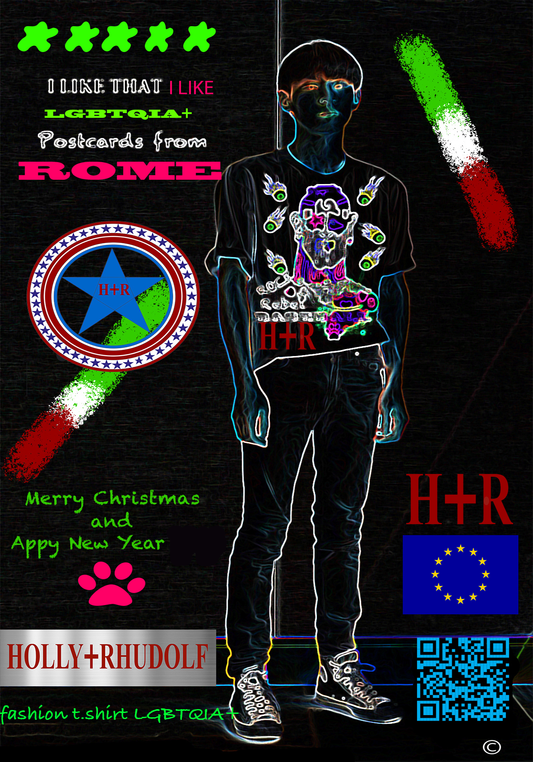 FASHION  POSTCARDS CHRISTMAS  LGBTQIA+